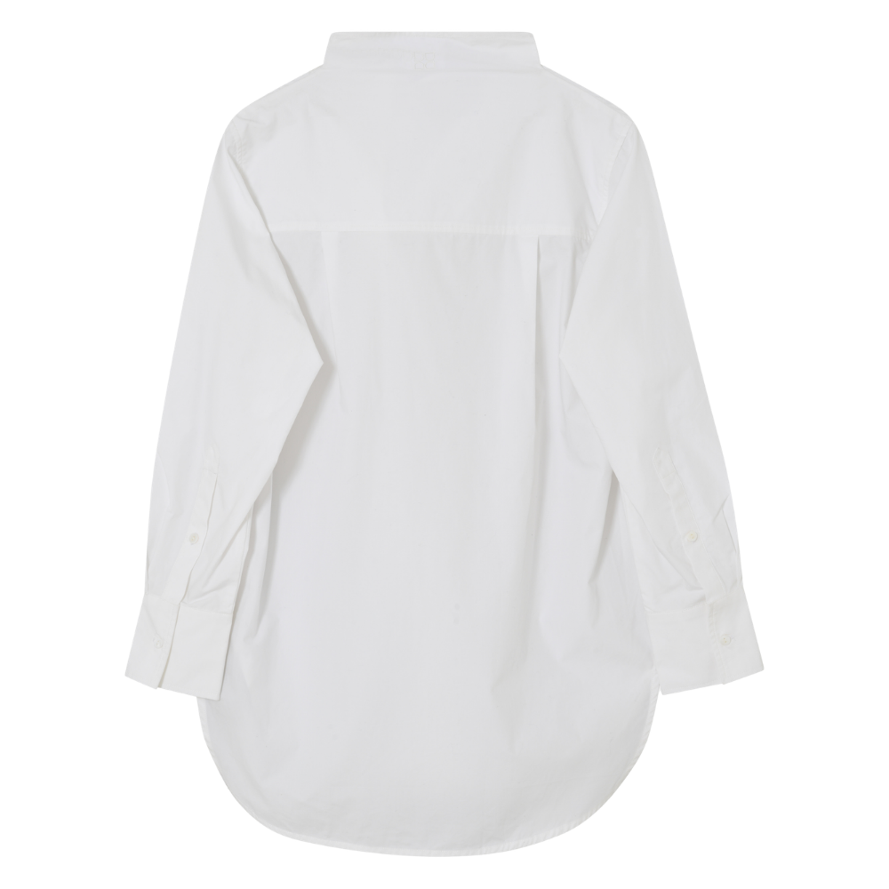 Lois Poplina skjorte - Brilliant White